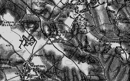 Old map of Clothall in 1896