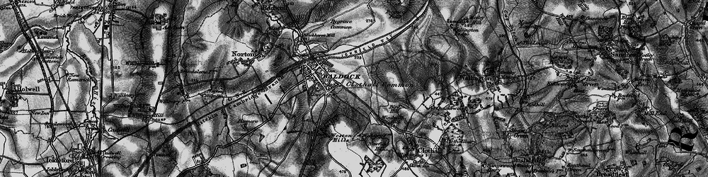 Old map of Weston Hills in 1896