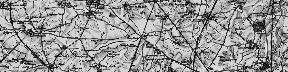 Old map of Cloudesley Bush in 1899