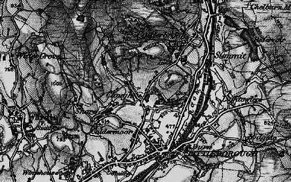 Old map of Clough in 1896