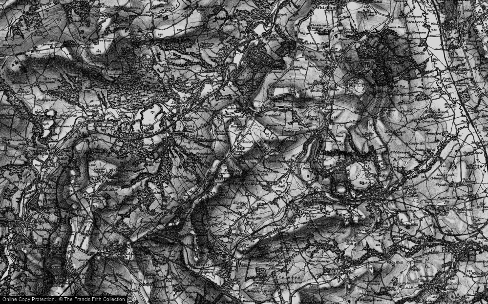 Old Map of Clough Dene, 1898 in 1898