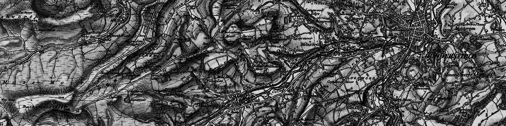 Old map of Clough Head in 1896