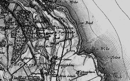 Old map of Cloughton Newlands in 1897
