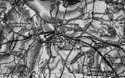 Old map of Clowne in 1896