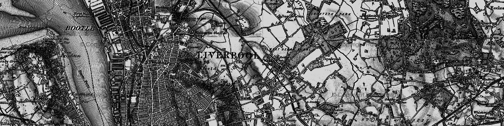 Old map of Clubmoor in 1896