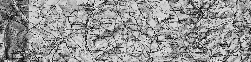 Old map of Winsdon in 1895