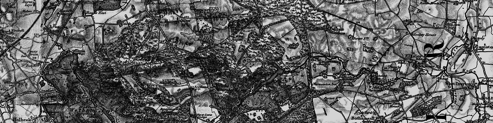 Old map of Clumber Park in 1899