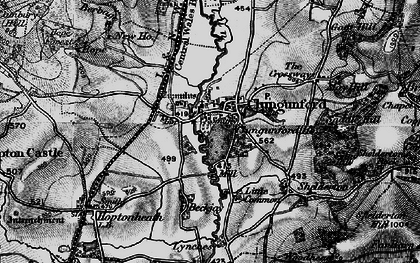 Old map of Clungunford in 1899