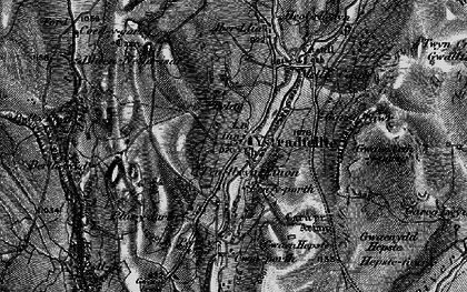Old map of Aber-llia in 1898
