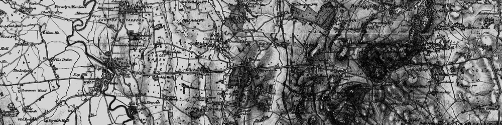 Old map of Clutton in 1897