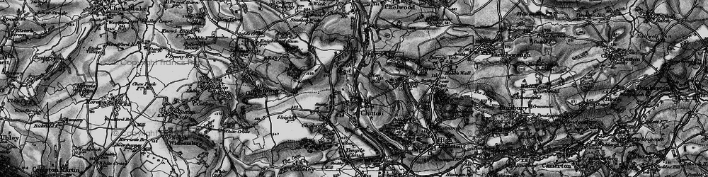 Old map of Clutton in 1898