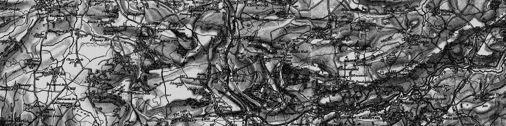 Old map of Clutton Hill in 1898