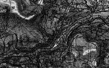 Old map of Blaen Dyar in 1897