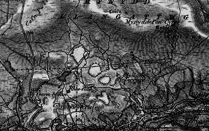 Old map of Agen Allwedd in 1897