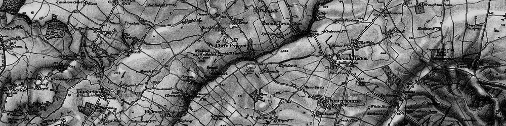 Old map of Clyffe Pypard in 1898