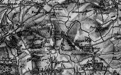 Old map of Clyst Hydon in 1898