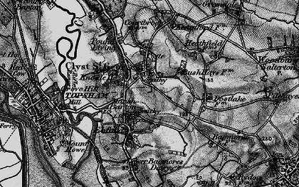 Old map of Clyst St George in 1898