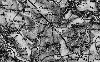 Old map of Coad's Green in 1895
