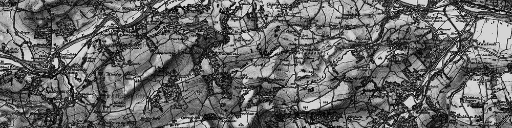 Old map of Bradley Fell in 1898