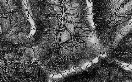 Old map of Killhope Moor in 1897