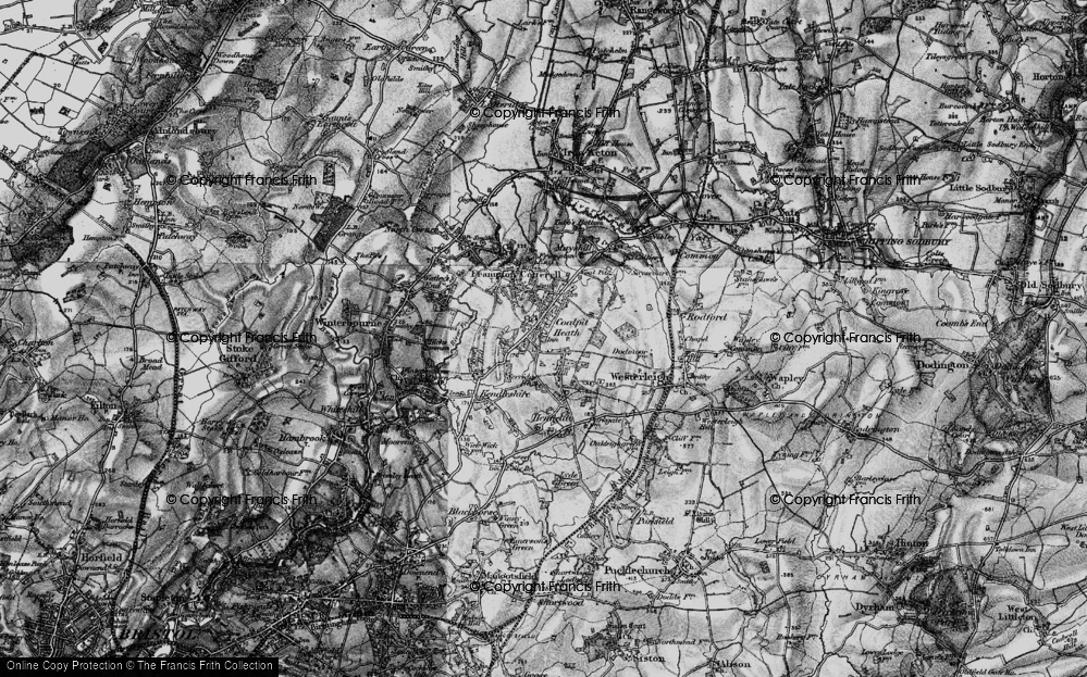 Old Map of Coalpit Heath, 1898 in 1898