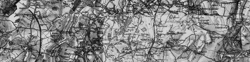 Old map of Coalpit Heath in 1898
