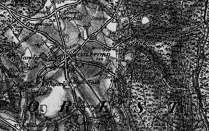 Old map of Coalway in 1896