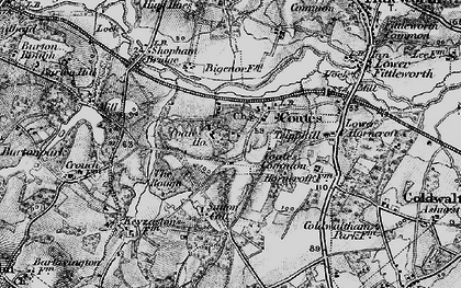 Old map of Broad Halfpenny in 1895