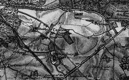 Old map of Coates in 1896
