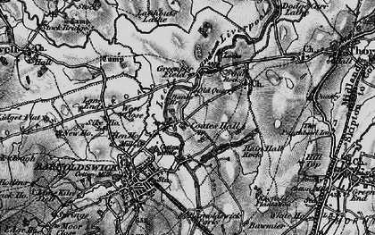 Old map of Coates in 1898