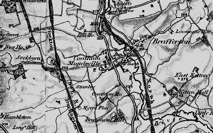 Old map of Coatham Mundeville in 1897