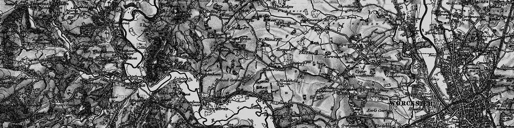 Old map of Tinkers' Cross in 1898
