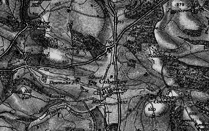 Old map of Coberley in 1896