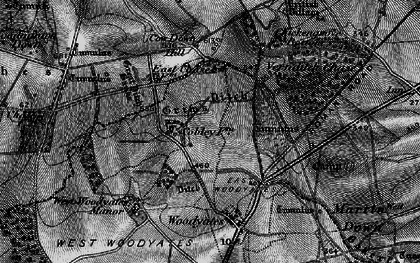 Old map of Vernditch Chase in 1895