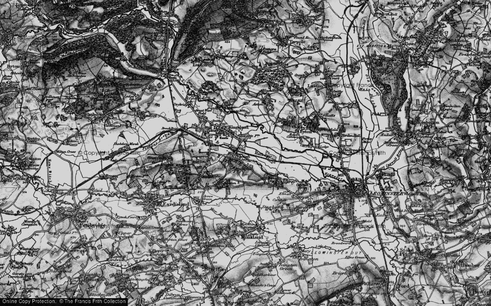 Old Map of Cobnash, 1899 in 1899