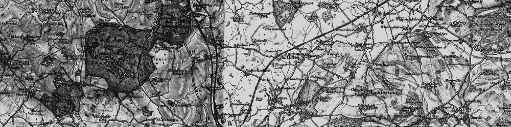 Old map of Betton Wood in 1897