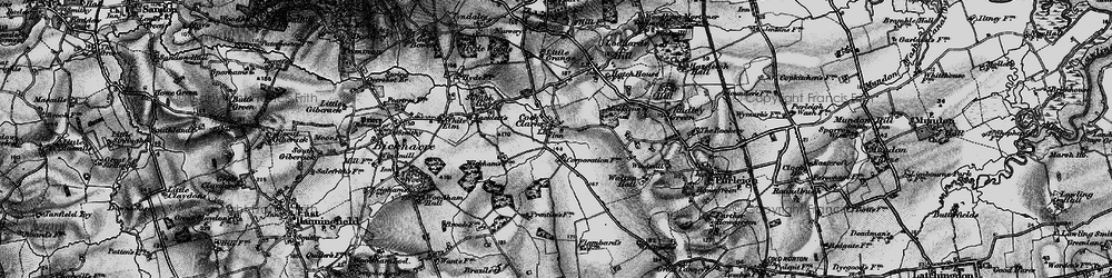 Old map of Cock Clarks in 1896