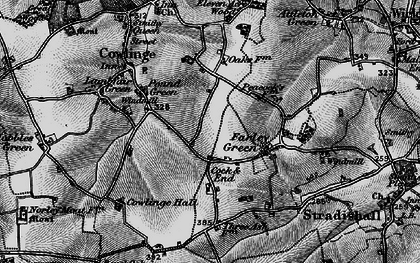 Old map of Cock & End in 1895