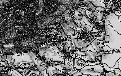 Old map of Bircher Common in 1899
