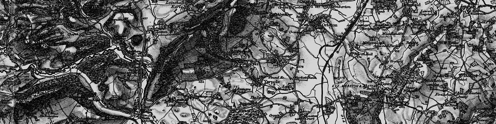 Old map of Bircher Common in 1899