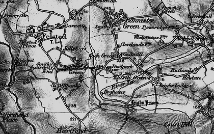 Old map of Cock Green in 1896