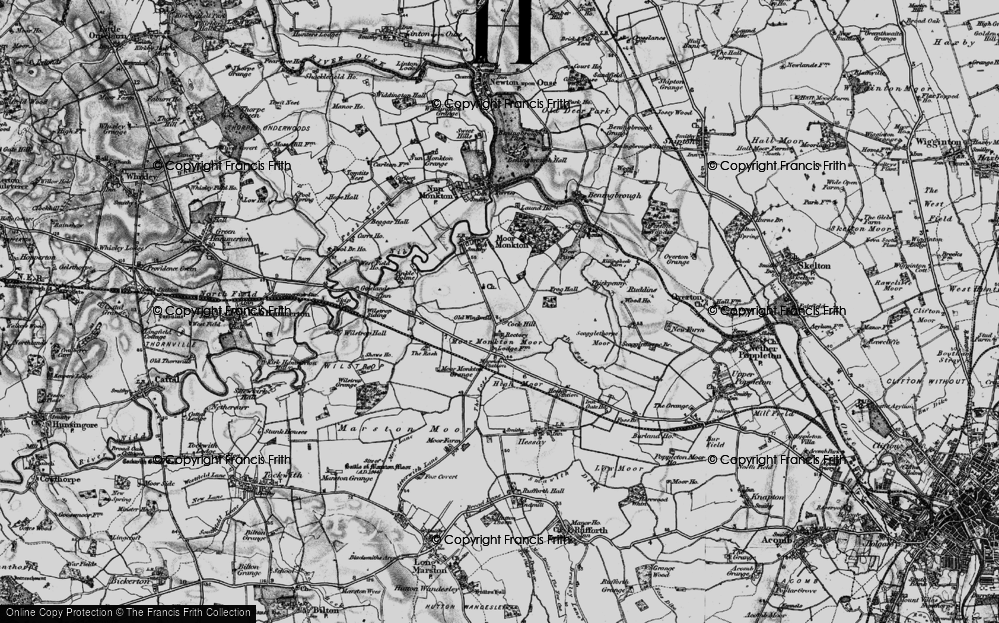 Old Map of Cock Hill, 1898 in 1898