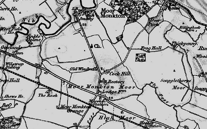 Old map of Cock Hill in 1898