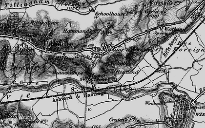 Old map of Cock Marling in 1895