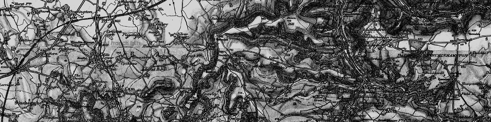 Old map of Woodchester Park in 1897