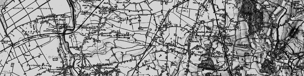 Old map of Cocker Bar in 1896