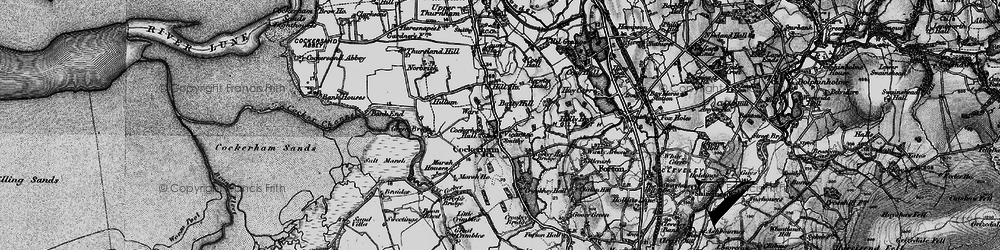 Old map of Cockerham in 1896