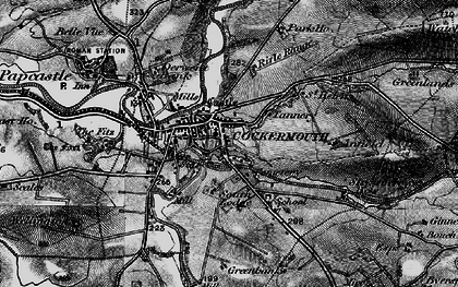 Old map of Cockermouth in 1897
