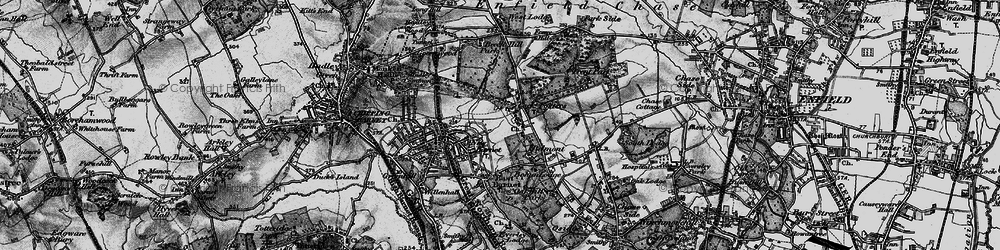 Old map of Cockfosters in 1896