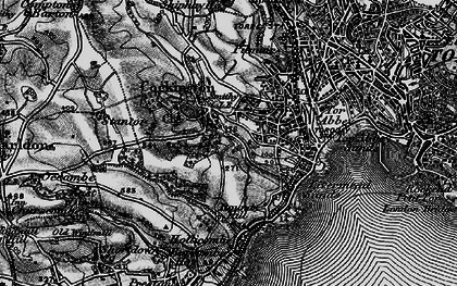 Old map of Cockington in 1898